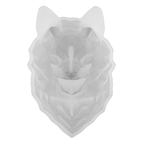 IPOTCH 2pcs Moldes de Lobo/León de Silicona Antiadherente Arte de Joyerías Regalos para Amigos/Familias