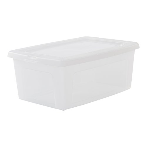 Iris Ohyama, lote de 3 cajas de almacenamiento con tapa Modular Clear Box MCB 11 Plástico, transparente, 11 L, 39,5 x 26,5 x 15,6 cm, 11L, 3