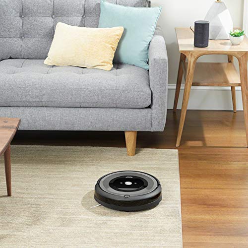 iRobot Roomba e5154 Wifi, Robot aspirador óptimo para mascotas, aspiración alta potencia, 2 cepillos goma, alfombras y suelos, Dirt Detect, sugerencias personalizadas, compatible con asistentes voz