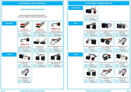 ISO-BMW.17 - Conector iso universal para instalar radios en BMW, Land Rover, Rover y Mini