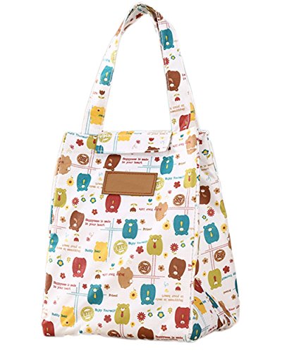 itemer bolsa de almuerzo aislamiento térmico enfriador de portátil bolso de mano plegable bolsa para el almuerzo bolsa de almacenamiento multifunción 18*18*25cm couleurs5