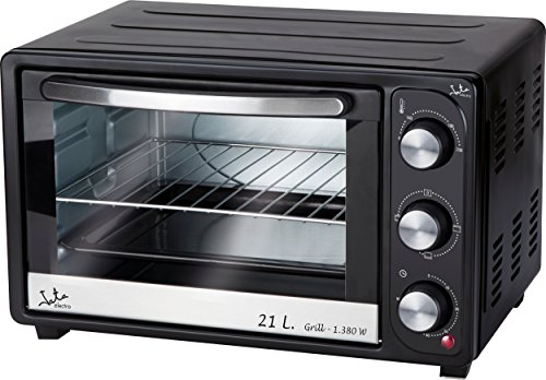 Jata HN921 Horno de Sobremesa 2 Funciones Horno y Grill con Capacidad de 21 l Bandeja y Parrilla Medias Externas 44,5 x 31 x 28,5 cm