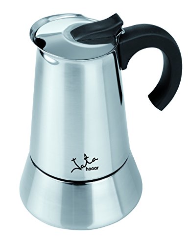 Jata Hogar Cafetera Italiana, Acero Inoxidable, Plateado, 0 cm