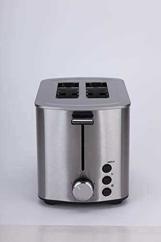 Jata TT1048 Tostador con Dos Ranuras de 40 mm con Selector Electrónico de Tostado 5 Posiciones Cuerpo Toque Frío Descongela y Mantiene el Calor Bandeja Recogemigas Centrado Automático del Pan