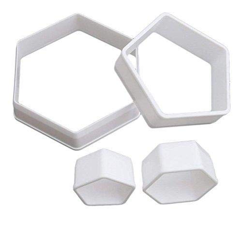 Jeffyo 4 Stã ¼ Ck plástico DIY Fuãÿ Ball Lares Terrassen Galletas Magdalenas Forma decoración para Tartas Fondant Tarta Decoración Hornear luxes