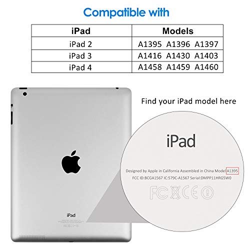 JETech Protector de Pantalla iPad 4, iPad 3 y iPad 2, Vidrio Templado, 2 Unidades