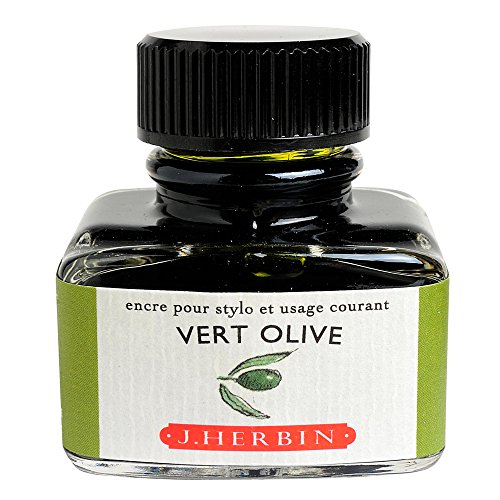 J.Herbin 13036T - Tinta para pluma (30 ml), color verde aceituna