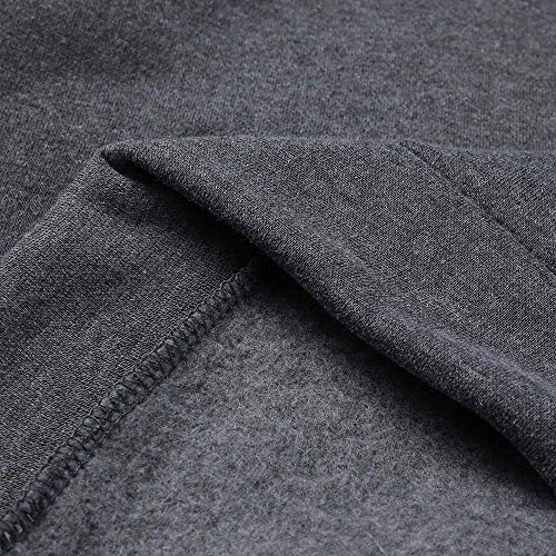 JiaMeng Hoodie Colorido Jersey gráfico Sudadera con Capucha de Manga Larga de Camuflaje Sudadera con Capucha de Camiseta de Salida Superior para Hombres (Gris,2XL)