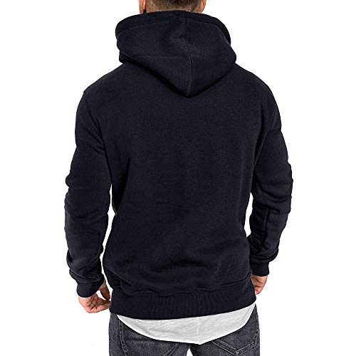 JiaMeng-ZI Ropa para Hombre Color SóLido Casual Sudaderas con Capucha Otoño Invierno Espesar Fabric Mantener Caliente Hoodie Deporte Outwear Hoodie Pullover Sweat Hood Sweatshirt