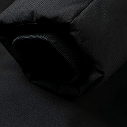 JiaMeng-ZI Ropa para Hombre Color SóLido Espesar Fabric Chaqueta Plumas Otoño Invierno Casual Abrigo de Manga Larga Mantener Caliente Desmontable Hooded Jacket A Prueba de Viento Impermeables Outwear