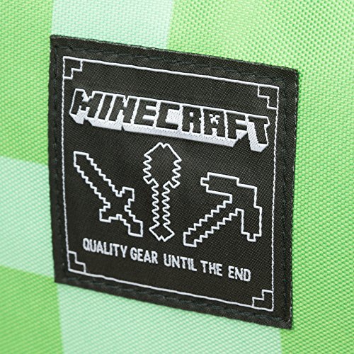 Jinx Minecraft Backpack Equipaje Infantil 44 Centimeters Verde (Green)