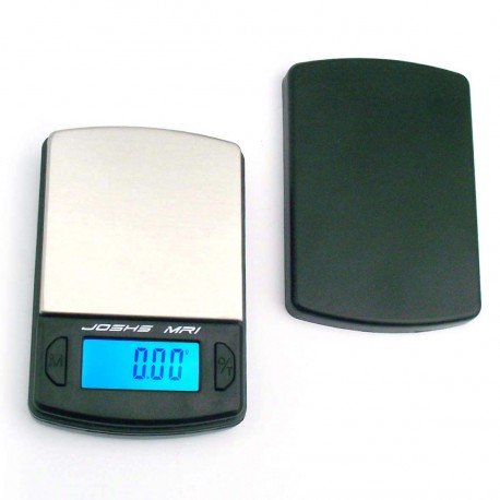 Joshs MR1 - Báscula digital de bolsillo, precisión desde 0,01 g hasta 100 g, superficie de acero inoxidable, incluye 2 pilas AAA