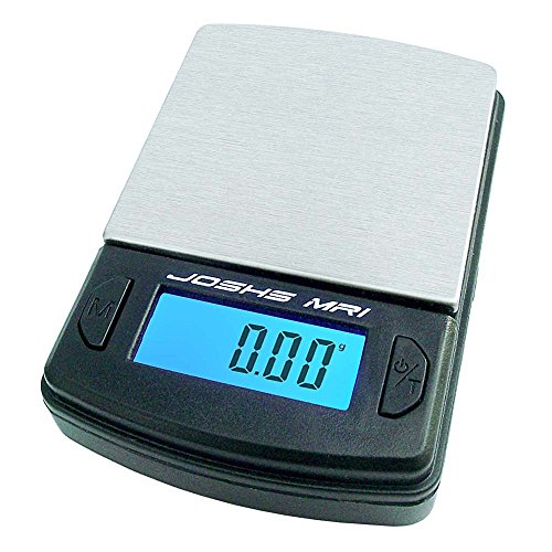 Joshs MR1 - Báscula digital de bolsillo, precisión desde 0,01 g hasta 100 g, superficie de acero inoxidable, incluye 2 pilas AAA