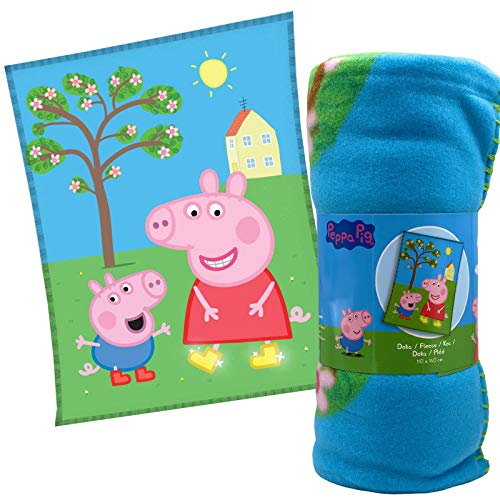 JuniorToys Peppa Pig Set de Regalo con Manta Taza y Gomas de Frutas Peppa Wutz