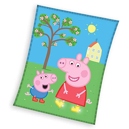 JuniorToys Peppa Pig Set de Regalo con Manta Taza y Gomas de Frutas Peppa Wutz