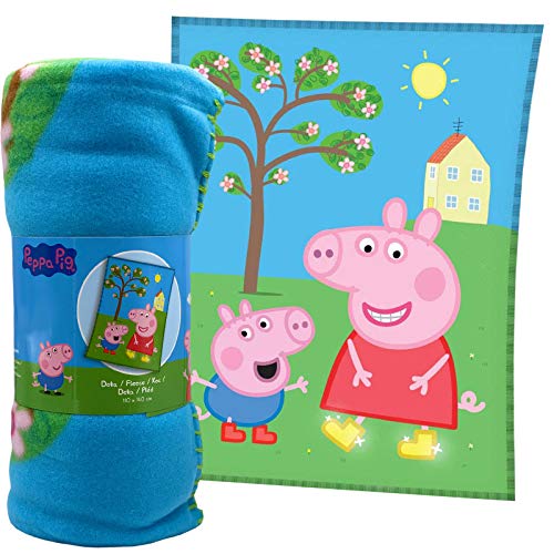 JuniorToys Peppa Pig Set de Regalo con Manta Taza y Gomas de Frutas Peppa Wutz