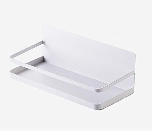 JUNSHUO Magnético Especias Estante para Frigorífico, Estante de Almacenamiento para Pared, Organizador de Condimento para Cocina, la Absorción en Frigoríficos y Superficies de Metal (Blanco)