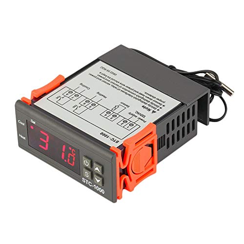 JZK ITC-1000 220V Refrigeración y Calefacción Termostato Digital con sonda para Incubadora Agua Temperatura Control Cocina Enfriador Industrial Caldera Frigorifico