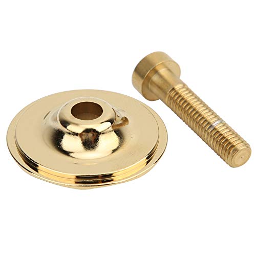 Keenso Tornillo y Tapa para Dirección de Bicicleta, Tornillo y Tapa de Potencia, Accesorios para Bicicletas(Oro)