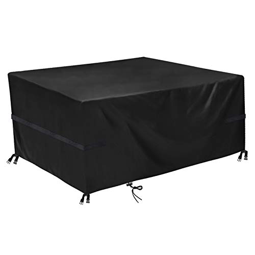 king do way Funda para Muebles de Jardín Exterior 200X165X80CM, Conjuntos de Muebles Cubierta Impermeable, Poliéster 600D, para Sofa de Jardin, al Aire Libre, Patio, Plazas Funda para Sofa de Esquina