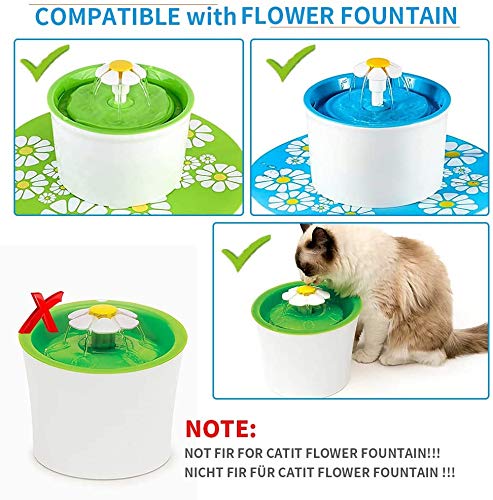 KINGOD - Filtro para fuente de agua para gatos y perros, filtro con resina y carbón activo, filtro con triple sistema de filtración (8 unidades)