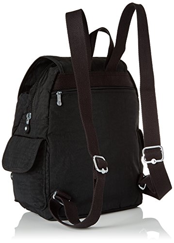 Kipling City Pack S, Mochila para Mujer, Negro (True Black), 27x33.5x19 cm