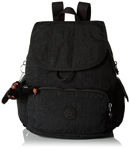 Kipling City Pack S, Mochila para Mujer, Negro (True Black), 27x33.5x19 cm