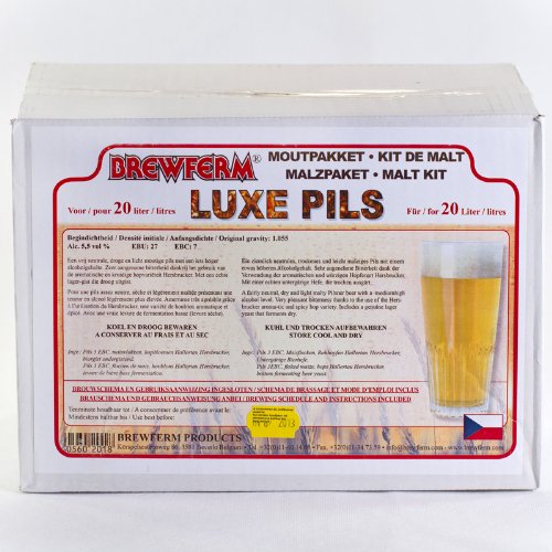 Kit de cerveza Luxe Pils en grano - 20 litros