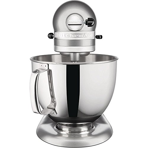 KitchenAid Artisan - Robot de cocina (4,8 L), color plateado