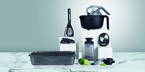 Kitchencraft Masterclass Smart espacio plástico fregadero portátil plegable de cuenco de/lavavajillas, 7 litros (1/2 litros), Negro/Gris, 37 x 27 x 11,5 cm