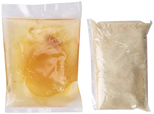 kitchentoolz Kombucha Starter Kit con Prima de Arranque SCOBY-envase de un galón de Cerveza y Tapa de plástico, Bolsas de té, Medidor de Temperatura, azúcar orgánica y Más