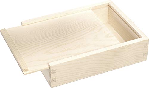 Knorr Prandell - Caja con Tapa Deslizante (Madera FSC, 16 x 12,5 x 4,5 cm), Color marrón