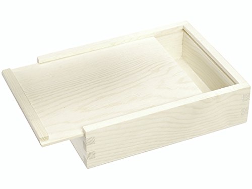 Knorr Prandell - Caja con Tapa Deslizante (Madera FSC, 16 x 12,5 x 4,5 cm), Color marrón