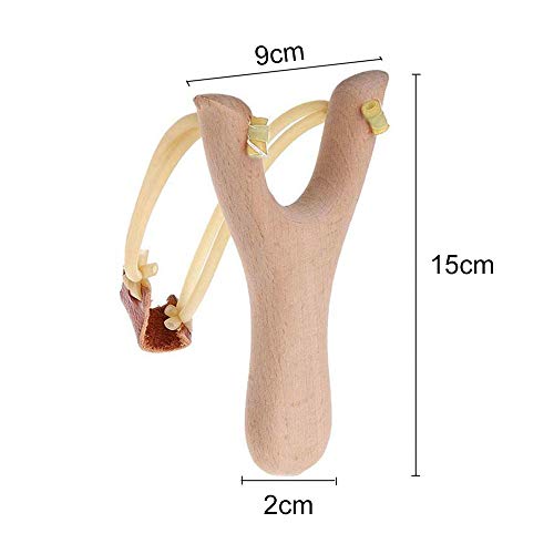 Knowing Tirachinas Madera, 2 Piezas Catapulta de Madera Aire Libre, Tirachinas de Camping Duradero, Tirachinas de Madera Hechas a Mano de Alta Velocidad, para Juegos De Catapulta y Niños Adultos