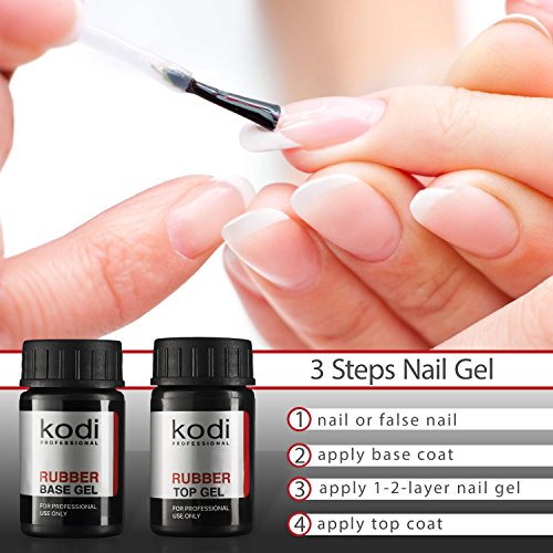 Kodi profesional de goma Base Coat Soak Off Gel Polish UV LED 14 ml 0,49 oz