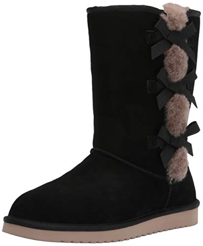 Koolaburra by UGG Women's Victoria Tall Classic Boot, Black, 40 EU