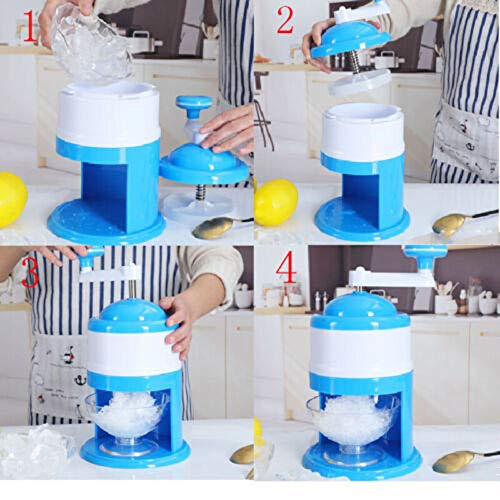 KPTKP Raspador de Cono de Nieve Manual Máquina de Hielo Manual Máquina de Hielo Manual Mini máquina de Hielo pequeña Trituradora de Hielo en casa para niños Rompehielos