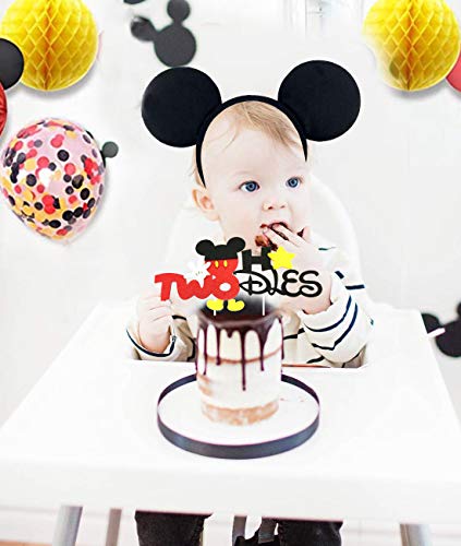 Kreatwow Mickey Oh Twodles Cake Topper 2nd Birthday Party Supplies Decoraciones para Pasteles