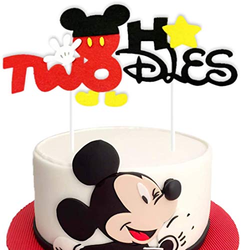 Kreatwow Mickey Oh Twodles Cake Topper 2nd Birthday Party Supplies Decoraciones para Pasteles