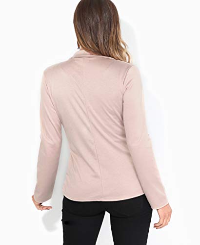 KRISP Chaqueta Mujer Vestir Casual Elegante Básica Blazer Talla Grande Traje Manga Larga Joven, (Piedra (3558), 44 EU (16 UK)), 3558-STN-16