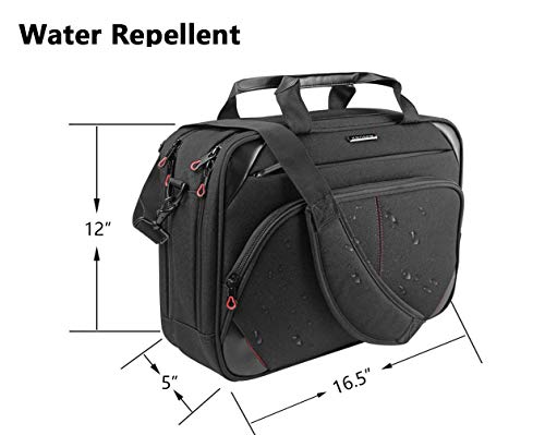 KROSER Bandolera para Portátil 15,6" Maletín Bolso de Mensajero Hidrófugo Caja de Ordenador Maletín Durable Funda para Tableta con Bolsillos RFID para Negocios/Universidad/Mujeres/Hombres