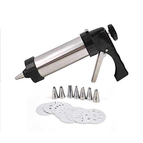 Kuan Cookie Gun Máquina para Hacer Galletas de Galletas para Hacer y Decorar Galletas de Bricolaje,decoración de Pasteles para Hacer Galletas y Juego de glaseado,16 Piezas