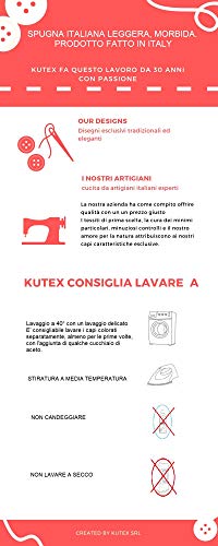 KUTEX - Juego de Mantel Fabricado en Italia, 140 x 180 cm y 6 servilletas con impresión navideña, Varios diseños y Colores