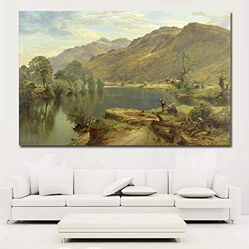 KWzEQ Imprimir en Lienzo Paisaje Natural Pared Arte Imagen Sala de Estar decoración del hogar70x105cmPintura sin Marco