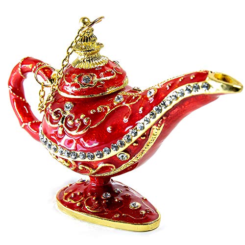 La Lampara Maravillosa de Aladdin magica, Aladino arabe mesa casa infantil habitacion hogar marroqui vintage decoracion lamp, Dulce Aladin genio de la lampara para infantiles, Roja Genie Lámpara