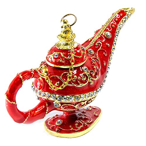 La Lampara Maravillosa de Aladdin magica, Aladino arabe mesa casa infantil habitacion hogar marroqui vintage decoracion lamp, Dulce Aladin genio de la lampara para infantiles, Roja Genie Lámpara