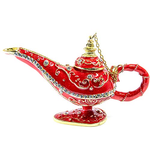 La Lampara Maravillosa de Aladdin magica, Aladino arabe mesa casa infantil habitacion hogar marroqui vintage decoracion lamp, Dulce Aladin genio de la lampara para infantiles, Roja Genie Lámpara