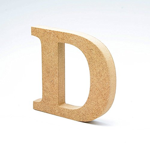 LA LLUNA ALWAYS CREATING Letras de Madera. Letras Grandes de Madera DM de 20cm de Alto para decoración y Manualidades. Disponible el Alfabeto Completo (D)