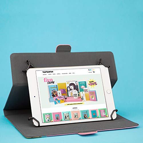 La Vecina Rubia Funda Tablet Universal 10.1" Pulgadas - Tipo Libro, con Diseño Tableta de Chocolate