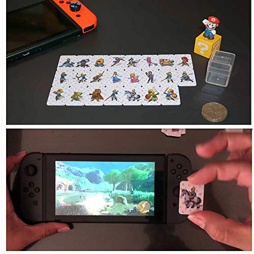 La versión más reciente 24pcs La leyenda de Zelda Breath of The Wild Tarjetas NFC, Link's Awakening Zelda Botw Game Rewards Cards. Compatible con Switch/Lite Wii U.